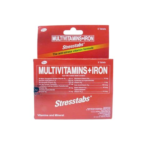 stresstabs ingredients|STRESSTABS Multivitamins / Iron Film.